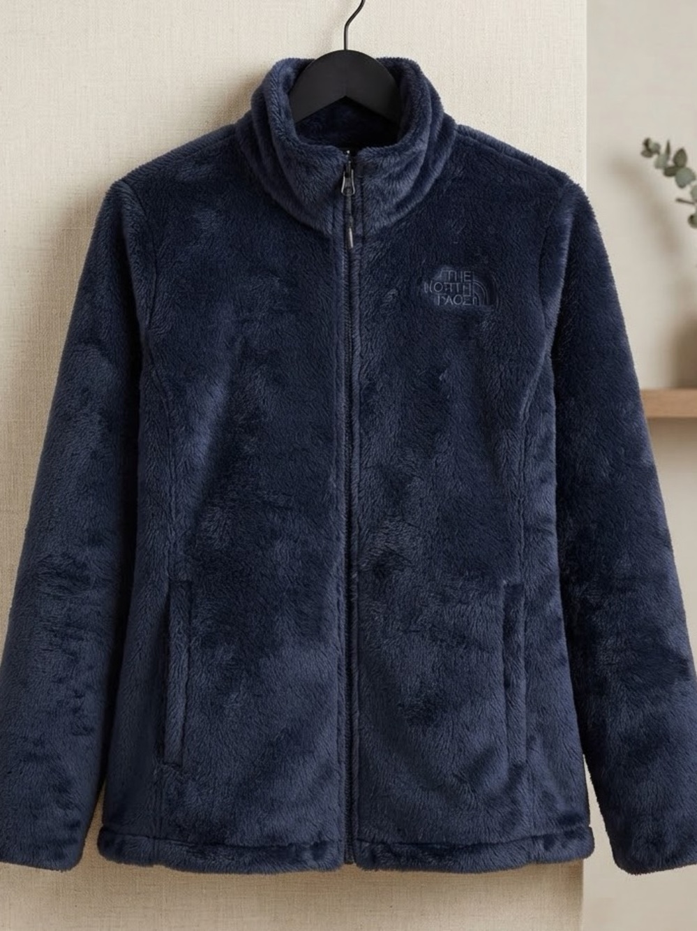 The North Face Deep Navy Plush Full-Zip Fleece Jacket